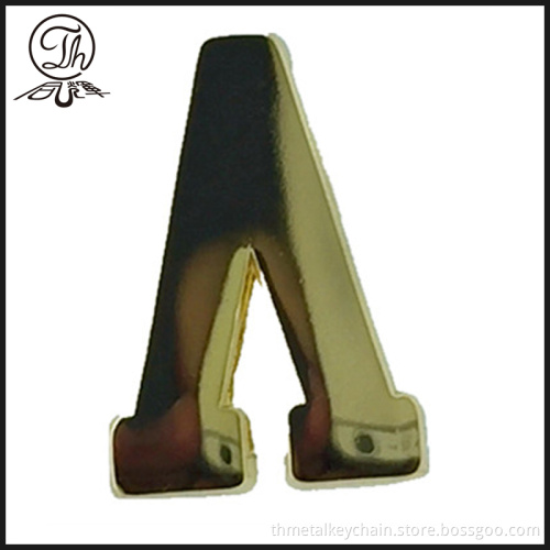 A metal letter charm clip for Apparel accessory